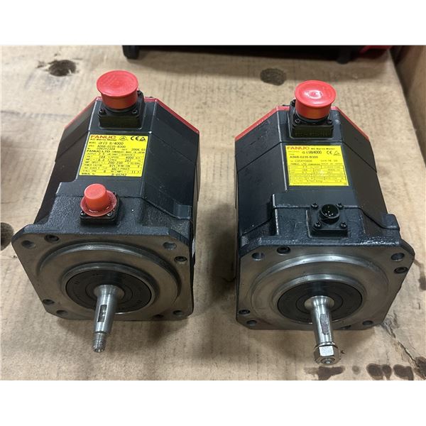 (2) Fanuc #A06B-0235-B300 AC Servo Motor w/#A860-2000-T301 Pulse Coder
