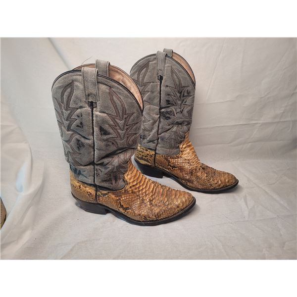 Men's Snakes Skin Cowboy Boots A