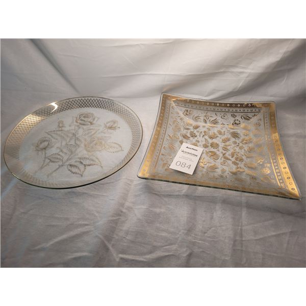 Vintage Glass Serving A