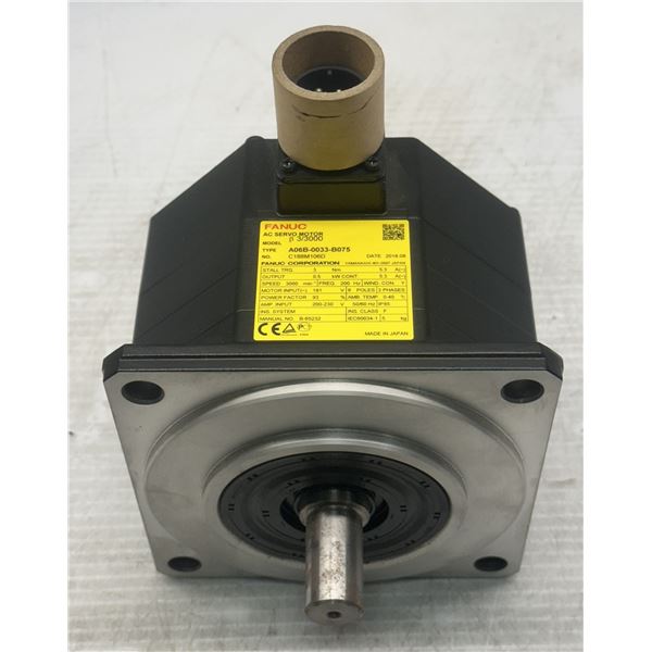 Fanuc #A06B-0033-B075 AC Servo Motor