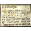 Image 7 : Yaskawa #SGMGH-44A2A-YR15 AC Servo Motor