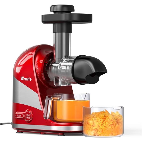 Wamife masticating juicer machine - model SD90H (red)