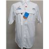 Image 1 : Men's Size L Columbia Drag Offshore Short Sleeve White Shirt