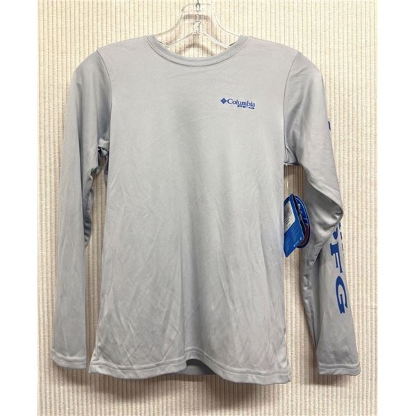 Youth Size S Columbia Terminal Tidal Sun Deflector Gray Shirt