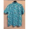 Image 2 : Men's Size S Columbia Super Slack Tide Blue/White Shirt w/ Back Vent, UPF 50