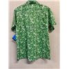 Image 2 : Men's Size XXL Columbia Super Slack Tide Green/White Shirt w/ Back Vent, UPF 50