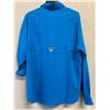 Image 2 : Men's Size XXL Columbia PFG Tamiami II Long-Sleeve Shirt, UPF 40, Aqua Blue
