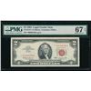 Image 1 : 1963 $2 STAR Legal Tender Note PMG 67EPQ