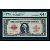 Image 1 : 1923 $1 Legal Tender Note PMG 64EPQ