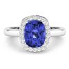 Image 2 : 14KT White Gold 2.02ctw Tanzanite and Diamond Ring