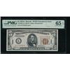 1934A $5 Hawaii FRN PMG 65EPQ