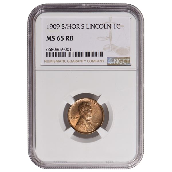 1909-S Lincoln Cent PCGS MS65RB