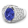 Image 2 : 14KT White Gold 2.21ctw Tanzanite and Diamond Ring