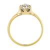 Image 8 : Antique Victorian 14k Gold 0.82 ctw Old Cushion Diamond Solitaire Engagement Rin