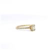 Image 3 : 0.72 ctw Diamond Halo Wedding Ring - 14KT Yellow Gold