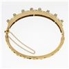 Image 6 : Vintage 14k Gold 0.94 ctw Round Diamond Infinity Open Work Hinged Bangle Bracele