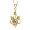 Image 5 : 10K Gold Seed Pearl & Old Diamond Detailed Leaf Pendant w/ 14K Gold 18" Chain