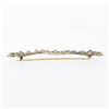Image 4 : Antique Victorian 14k Gold & Platinum GIA Old Sapphire Ruby Diamond Long Bar Pin