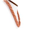 Image 2 : Vintage 24" Multi Strand Coral Bead Torsade Necklace w/ 14k Gold Carved Clasp