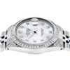 Image 7 : Rolex Mens Stainless Steel Diamond Lugs And Princess Cut Diamond Datejust Wristw