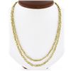 Image 1 : Vintage Italian 14k Gold 40" Long Interlocking Paperclip Link Chain Necklace