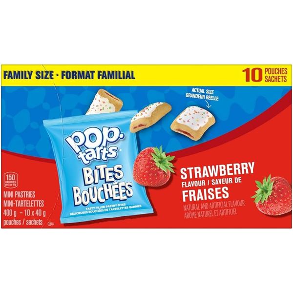 NEW 400G POP TARTS BITES STRAWBERRY