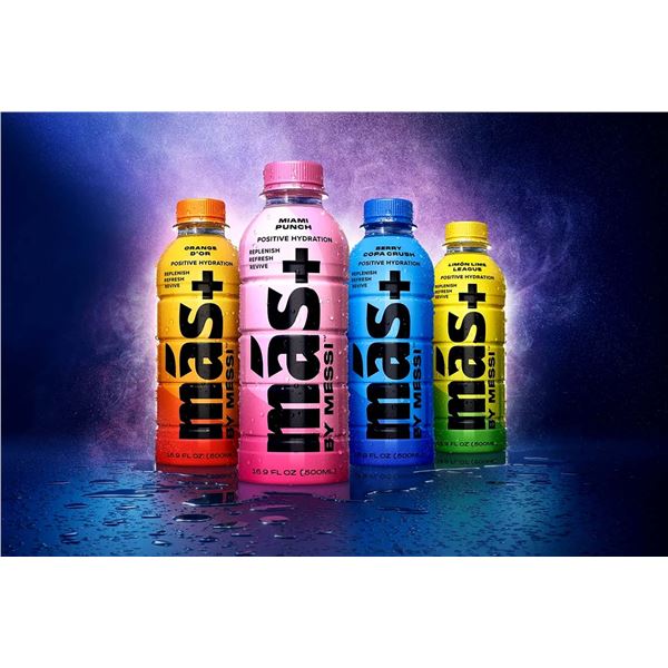 CASE W/12 500ML BOTTLES OF MAS ORANGE SPORT DRINK