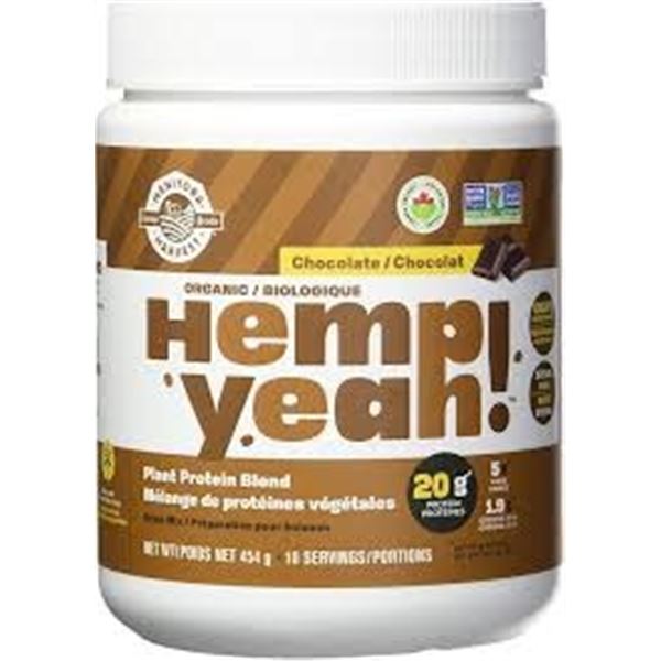 NEW 454G HEMP YEAH CHOCOLATE PLANT BASED PROTEIN