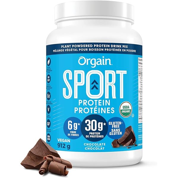 NEW 912G ORGAIN SPORT PROTEIN CHOCOLATE