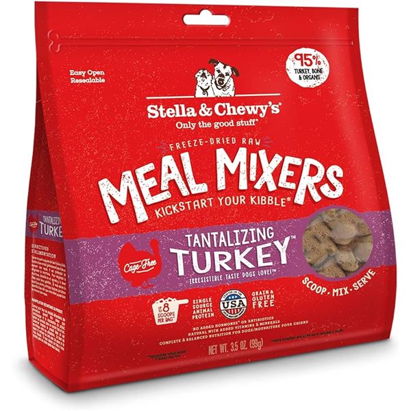 NEW 226G STELLA & CHEWYS FREEZE DRIED TURKEY