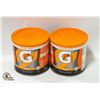 Image 1 : NEW 2 X 560G GATORADE ORANGE DRINK POWDER