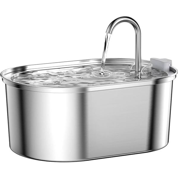 NEW SOOFPET STAINLESS STEEL PET WATER FOUNTAIN