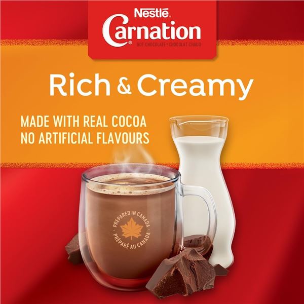 NEW NESTLE CARNATION RICH AND CREAMY HOT CHOCOLATE