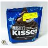 Image 1 : 2 NEW BAGS HERSHEY'S SANTA HAT KISSES 180G