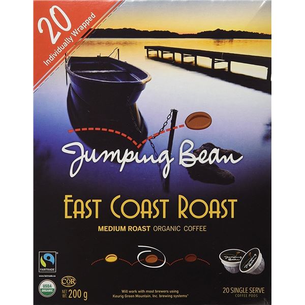 NEW JUMPING BEAN EAST COAST ROAST SINGLE SERVE