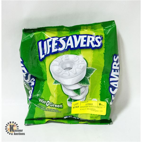 NEW LIFESAVERS WINT-O-GREEN INDIVIDUALLY WRAPPED
