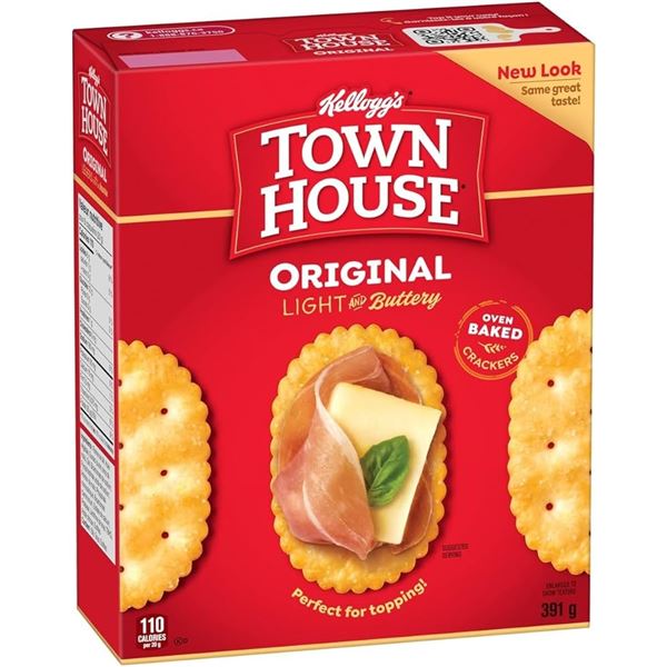 NEW KELLOGGS TOWN HOUSE ORIGINAL CRACKERS