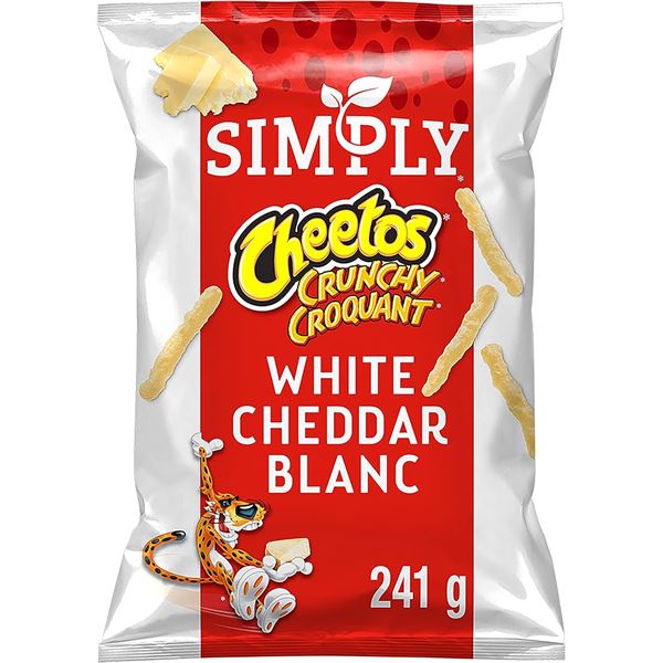 NEW FRITOS SIMPLY CHEETOS CRUNCHY WHITE CHEDDAR