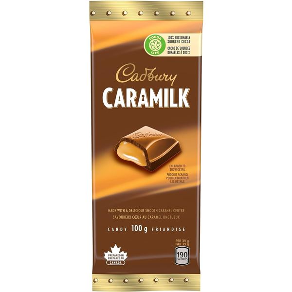 2 NEW CADBURY CARAMILK 100G BARS