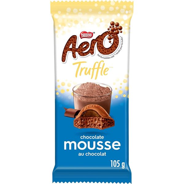 4 NEW AERO TRUFFLE CHOCOLATE MOUSSE BARS 105G