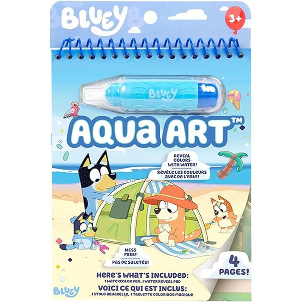 2 NEW BLUEY AQUA ART PADS