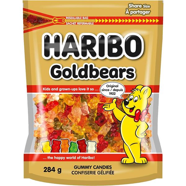 NEW HARIBO GOLDBEARS GUMMY CANDIES 284G