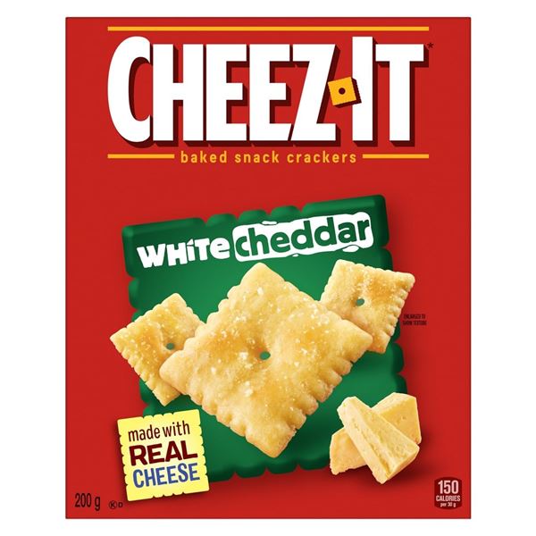 NEW 3 X 200G CHEEZ IT WHITE CHEDDAR