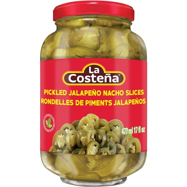 NEW LA COSTENA PICKLED JALAPENO NACHO SLICES 477ML
