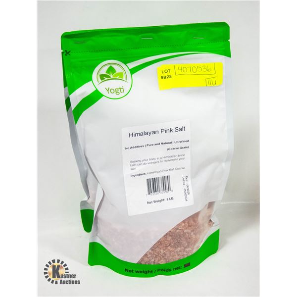 NEW YOGTI HIMALAYAN PINK SALT COARSE GRAIN 2LBS