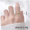 Image 2 : NEW SZ 7 TWISTED ROPE STYLE CRYSTAL RING