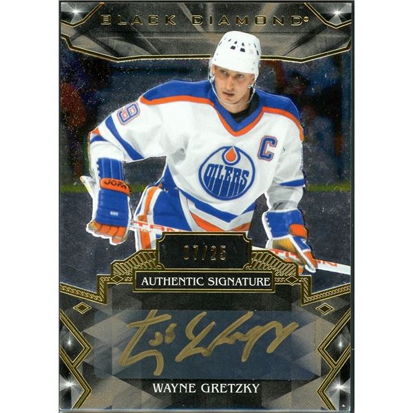 2019-20 Upper Deck Black Diamond Wayne Gretzky GOLD authentic signature #07/25