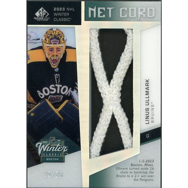 2023-24 Upper Deck SP Game Used Linus Ullmark Net Cord