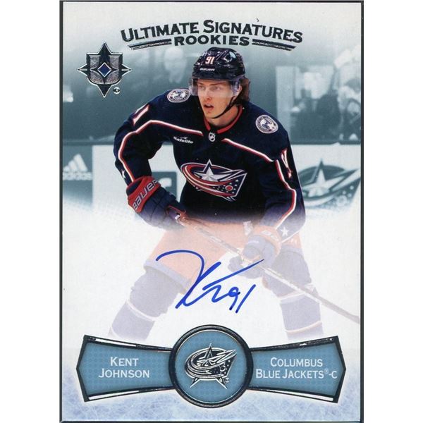 2022-23 Upper Deck Ultimate Collection Kent Johnson Rookie Ultimate Signatures