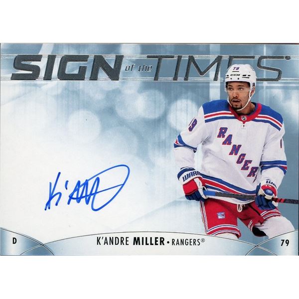 2023-24 SP Authentic K'Andre Miller SIgn of the Times